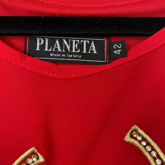 PLANETA Maxi Dress with 3/4 Sleeves Size M - Picture 4 of 7